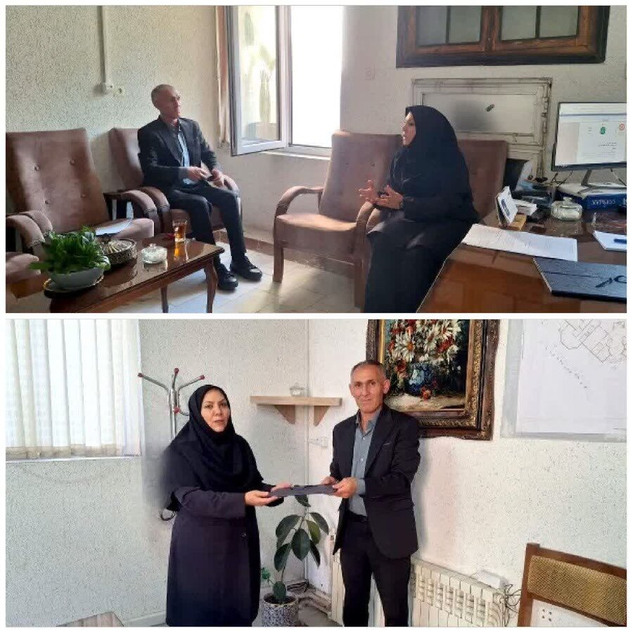  نشست هم‌اندیشی رئیس بهزیستی با مسئول مرکز خیریه مجتمع خدماتی رفاهی بین راهی