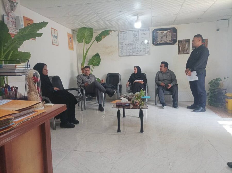 خفر | بازدید نظارتی کارشناسان استان از مرکز اقامتی میان مدت درمان و بازتوانی اعتیاد میلاد امید
