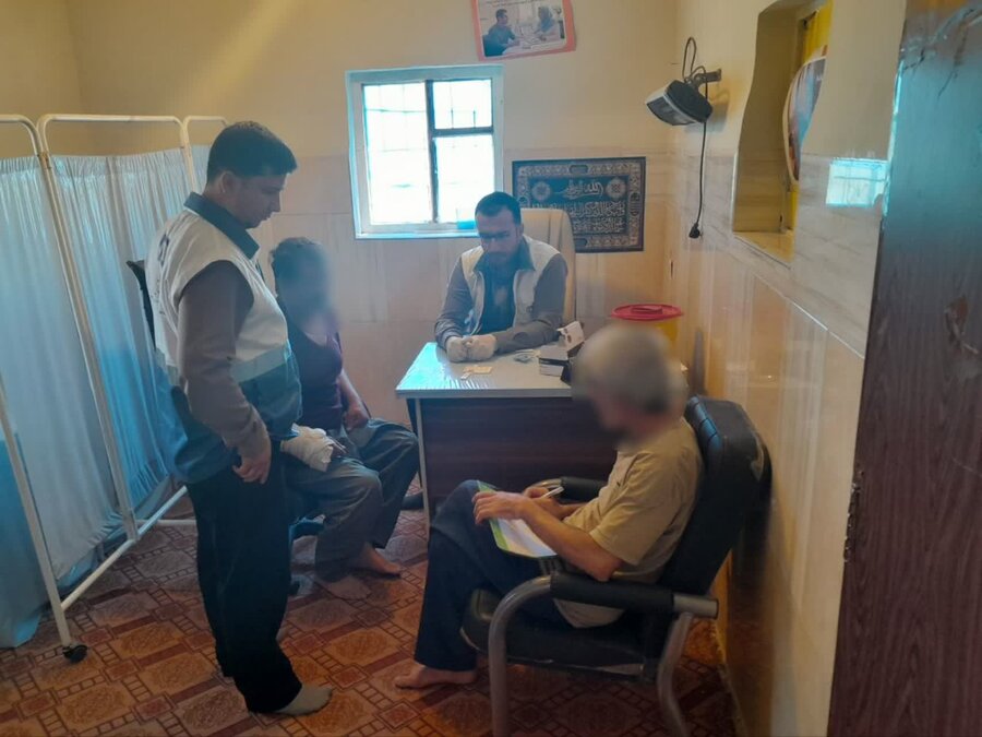 ارائه خدمات سلامت و غربالگری رایگان در مرکز اقامتی شوش رهایی آرام فامنین