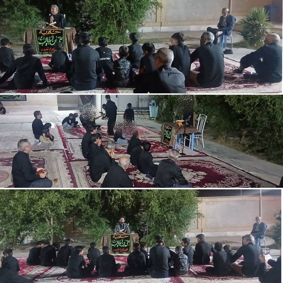 شبی آکنده از عشق رضوی؛ عزاداری فرزندان مرکز شبه خانواده کریم اهل‌بیت(ع) تحت نظارت بهزیستی بشرویه در شب شهادت امام رضا(ع)