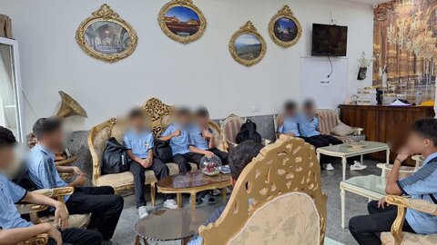 گزارش تصویری | استقرار تیم فوتسال همدان در آستانه «فرزندان مهر»