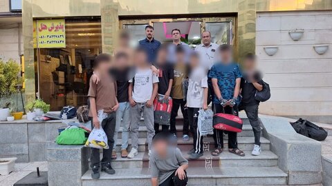 گزارش تصویری | ورود و استقرار تیم چهارمحال‌وبختیاری در همدان