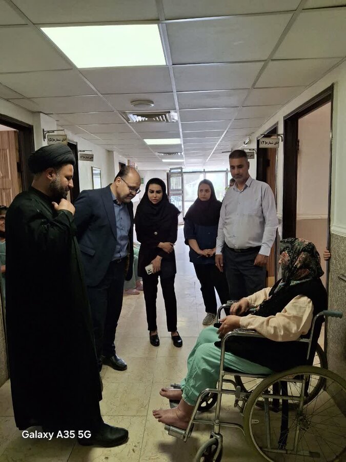 دلیجان ا بازدیداز مرکز سالمندان حضرت ابوالفضل(ع)خاوه،باحضورحجه الاسلام والمسلمین موسوی معاون دادستان 