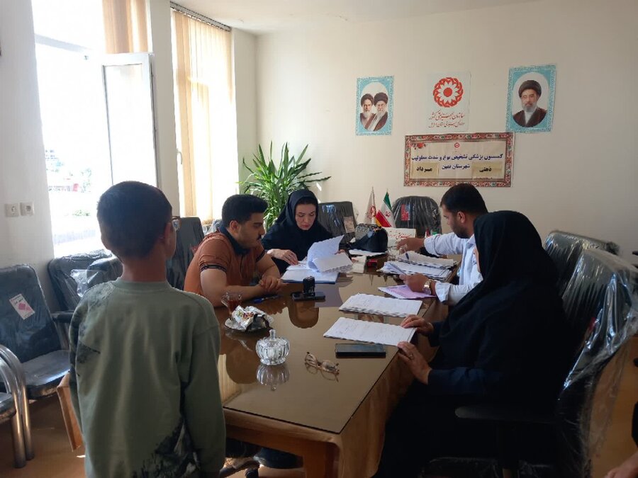 برگزاری کمیسیون پزشکی تشخیص نوع و شدت معلولیت ذهنی در بهزیستی شهرستان نمین