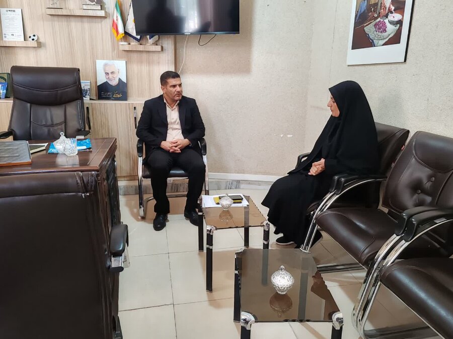 جلسه مشترک بهزیستی کوهبنان با اداره برق در راستای خدمت به جامعه هدف