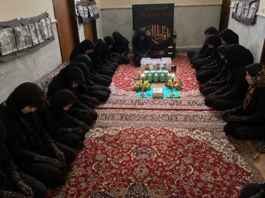 فیروزکوه | برگزاری مراسم عزاداری۲۸ صفر در مرکر توانبخشی دختران نیلوفر