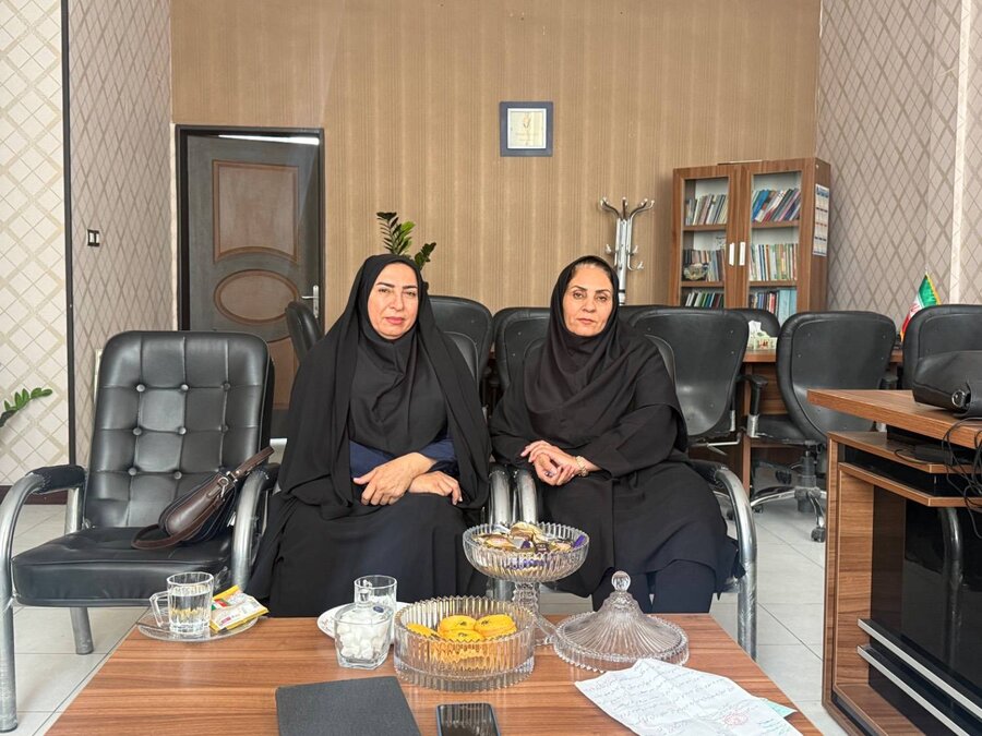 قیروکارزین| دیدار رئیس بهزیستی قیروکارزین با معاونت توسعه و توانمندسازی اداره کل بهزیستی فارس
