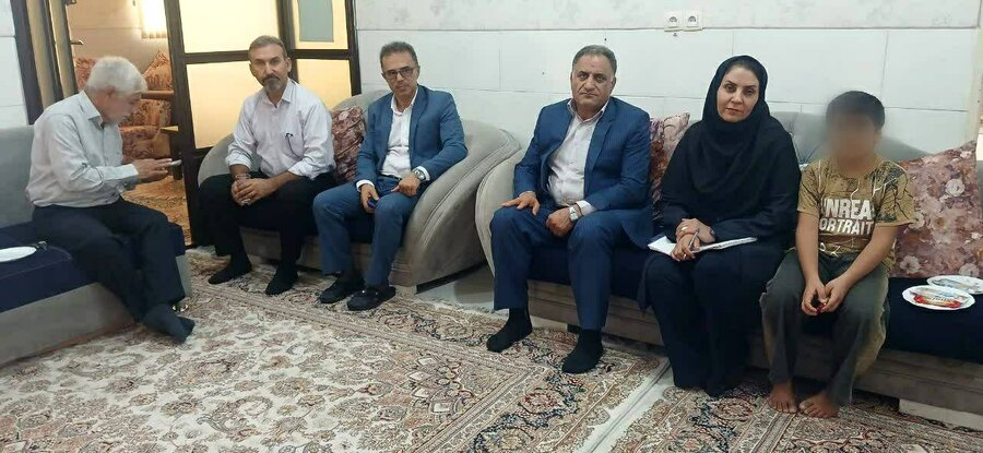 فسا | دیدار صمیمانه معاونین اداره کل بهزیستی فارس و دکتر حق جو سرپرست جدید اداره بهزیستی با فرزندان خانه کودکان و نوجوانان محبت فسا