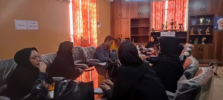 شوشتر| پایش و نظارت بر عملکرد مراکز مثبت زندگی مجری برنامه CBR در شهرستان