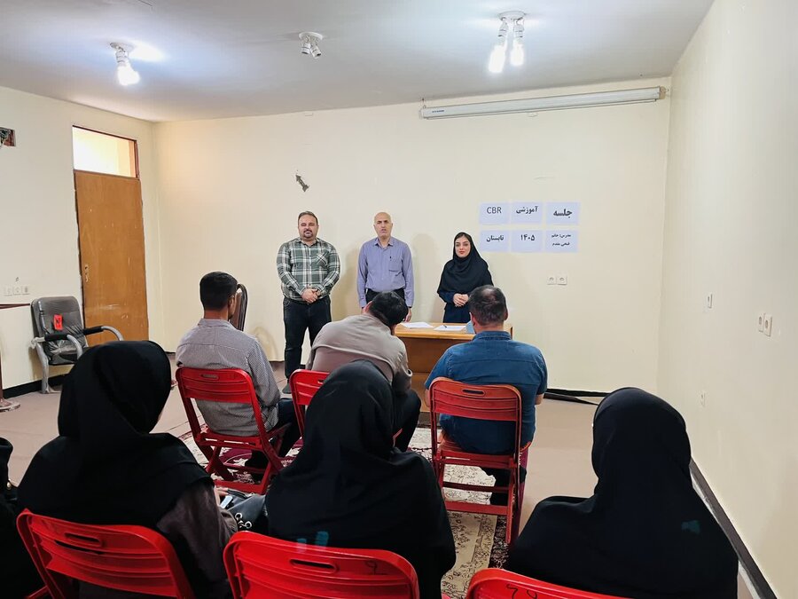 برگزاری جلسه آموزشی توانبخشی مبتنی بر جامعه (CBR) شهرستان باغملک 