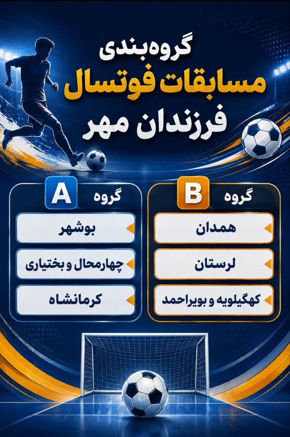 گروه‌بندی مسابقات فوتسال فرزندان مهر گروه D