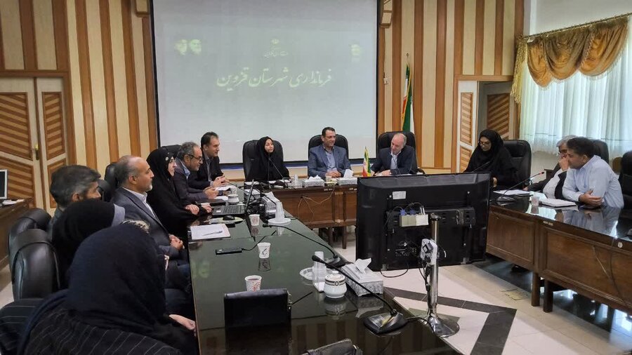 برگزاری جلسه شورای مشارکت‌های مردمی شهرستان قزوین 