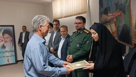 تجلیل از آزاده سرافراز بازنشسته بهزیستی ایوان