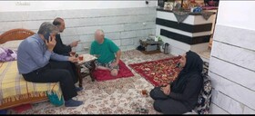ورامین | بازدید از منزل توانخواه رزمنده هشت سال دفاع مقدس