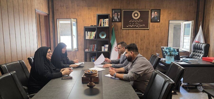 بازدید مشاور مدیرکل بهزیستی استان تهران از اداره بهزیستی شهرستان قدس