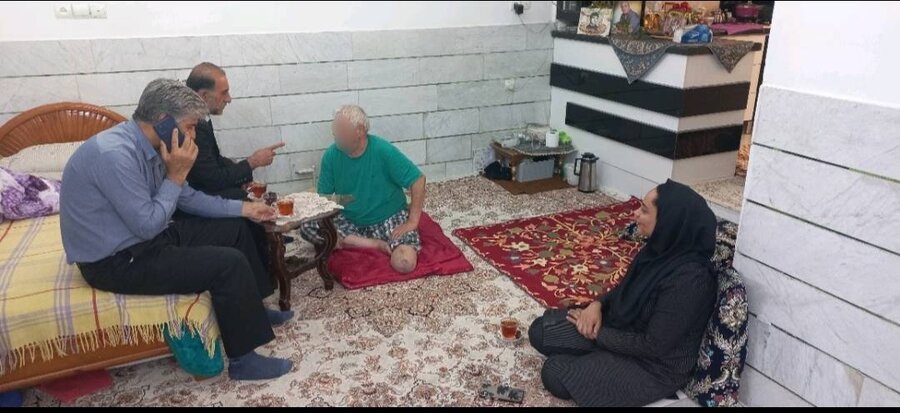 ورامین | بازدید از منزل توانخواه رزمنده هشت سال دفاع مقدس
