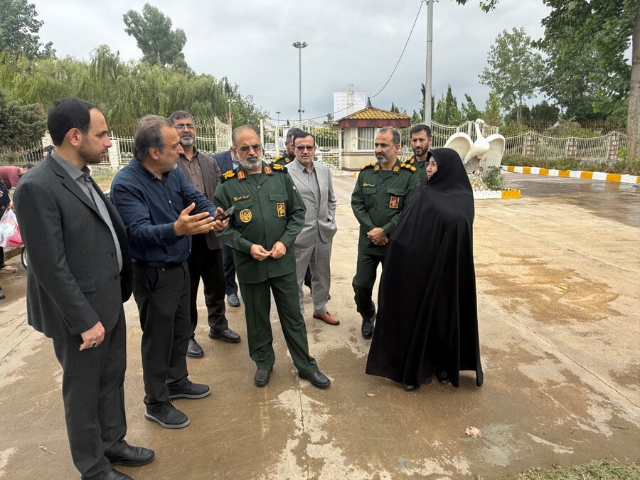 بازدید  سردار موحد، فرمانده سپاه استان مازندران از مجتمع فرهنگی آموزشی شهید بهشتی 