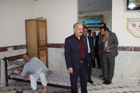 گزارش تصویری ا بازدید دکتر حسینی از مرکز نگهداری معلولان ذهنی و سالمندان چهارده معصوم (ع) آشتیان