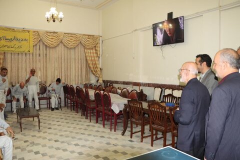 گزارش تصویری ا بازدید دکتر حسینی از مرکز نگهداری معلولان ذهنی و سالمندان چهارده معصوم (ع) آشتیان