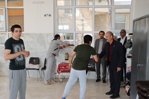 گزارش تصویری ا بازدید دکتر حسینی از مرکز نگهداری معلولان ذهنی و سالمندان چهارده معصوم (ع) آشتیان