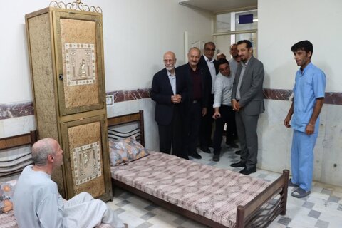 گزارش تصویری ا بازدید دکتر حسینی از مرکز نگهداری معلولان ذهنی و سالمندان چهارده معصوم (ع) آشتیان