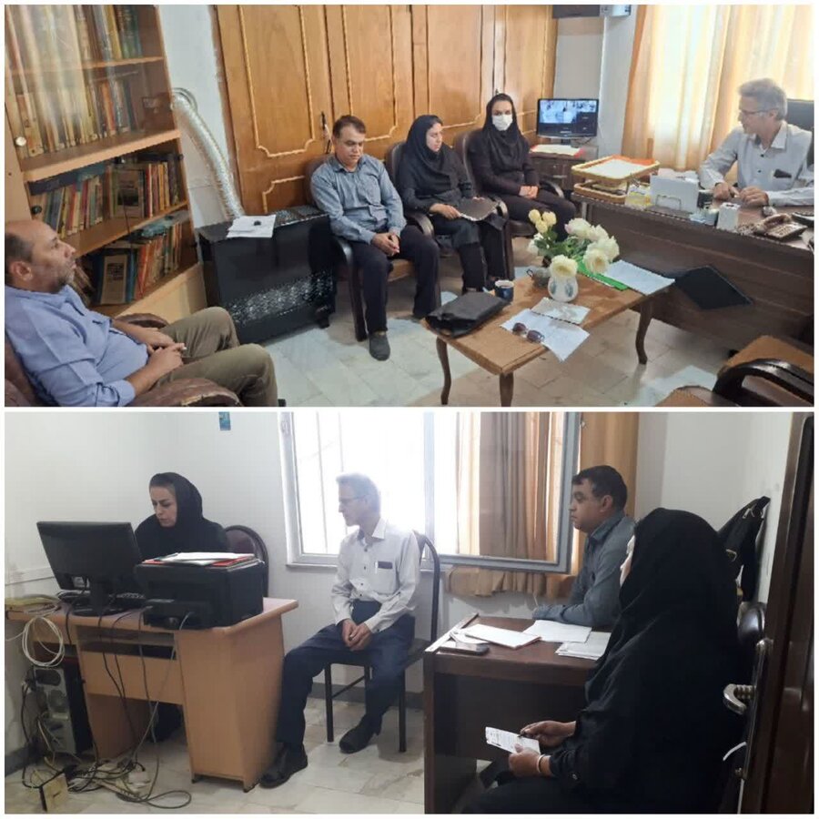 بازدید رئیس اداره  شهرستان کوثر  و به همراه  کارشناسان  نظارت اداره جهت بررسی  وارزیابی ونظارت۶ ماهه اول ۱۴۰۵ ازمرکز مثبت زندگی
