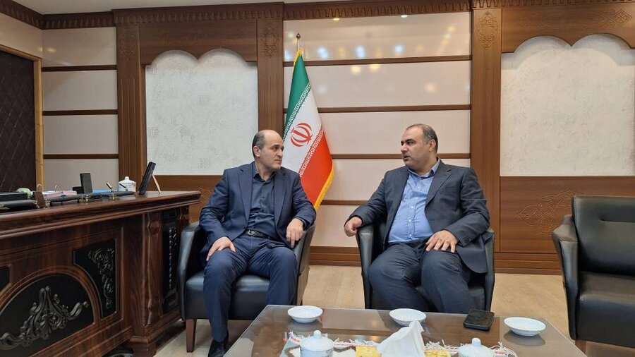 لنگرود | دیدار مدیرکل بهزیستی گیلان با فرماندار شهرستان لنگرود