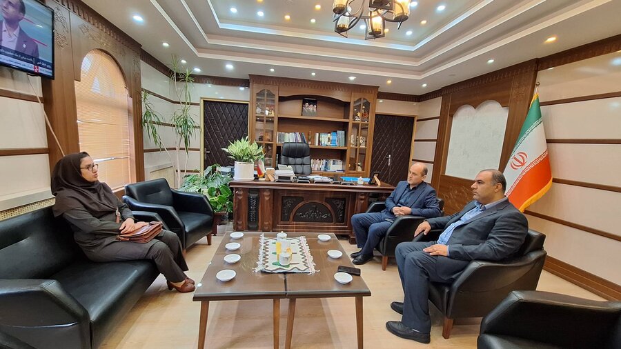 لنگرود | دیدار مدیرکل بهزیستی گیلان با فرماندار شهرستان لنگرود