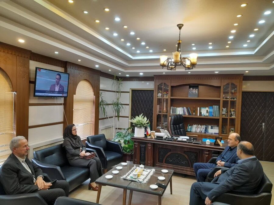 لنگرود | دیدار مدیرکل بهزیستی گیلان با فرماندار شهرستان لنگرود