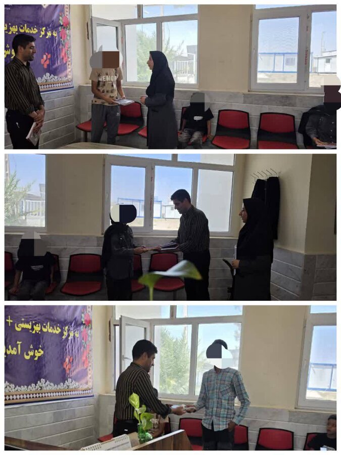 تقدیر از دانش‌آموزان تحت حمایت بهزیستی بخش درح در حاشیه جلسه پارلمان دانش‌آموزی سربیشه