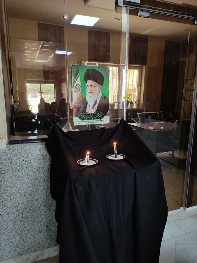 مراسم گرامیداشت چهلمین روز شهادت رهبر شهید در بهزیستی رزن برگزار شد