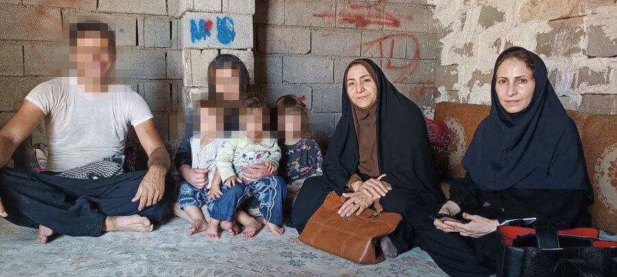 بازدید میدانی مسئولان بهزیستی دزفول از خانواده‌های دارای فرزندان دوقلو در مناطق روستایی