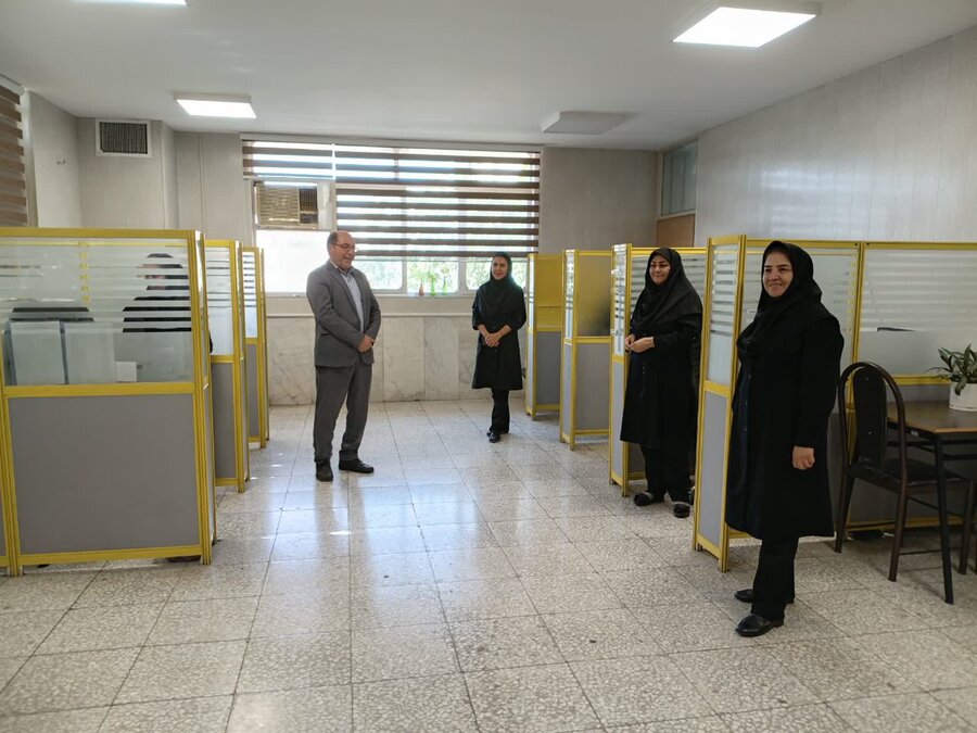 اصفهان| بازدید رئیس بهزیستی شهرستان اصفهان از مرکز اورژانس اجتماعی مصلی و سامانه ۱۴۸۰