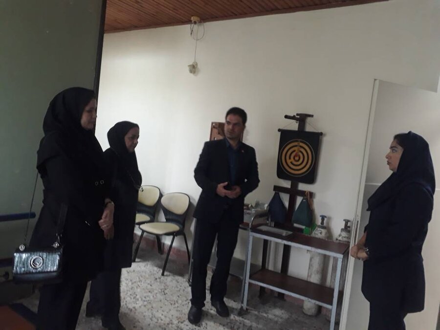  رشت /بازدید رئیس بهزیستی شهرستان رشت از مرکز سالمندان باران
