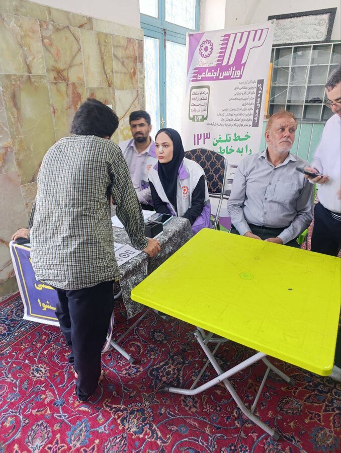 پیشوا | برگزاری میزخدمت در نماز جمعه