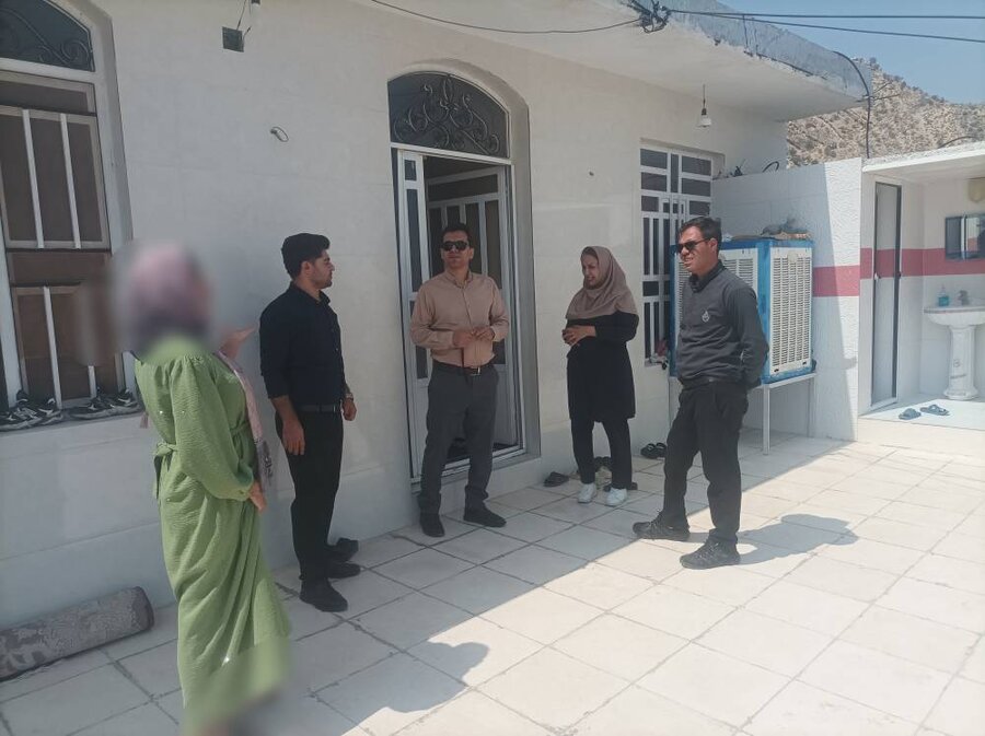 خفر|بازدید از وضعیت مسکن در حال ساخت مددجوی حوزه امور اجتماعی