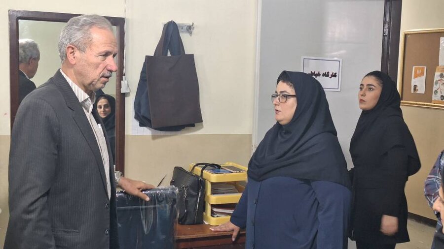 بازدید مدیرکل بهزیستی گیلان از کارگاه تولیدی ـ حمایتی خیراندیش شهرستان تالش