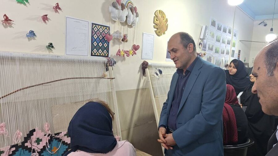 بازدید مدیرکل بهزیستی گیلان از کارگاه تولیدی ـ حمایتی خیراندیش شهرستان تالش