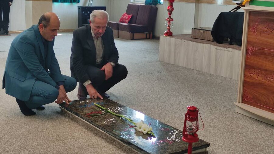دیدار مدیرکل بهزیستی گیلان با خانواده شهید «سرور فلاح» و ادای احترام به شهدای گمنام شهرستان تالش