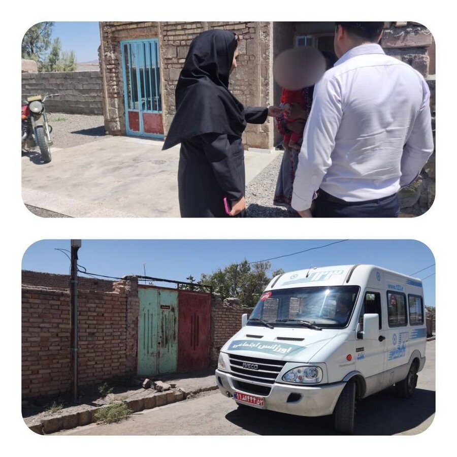ارتقای سطح سلامت اجتماعی در روستاهای نهبندان؛ حضور میدانی کارشناسان اورژانس اجتماعی در سهل‌آباد و میغان