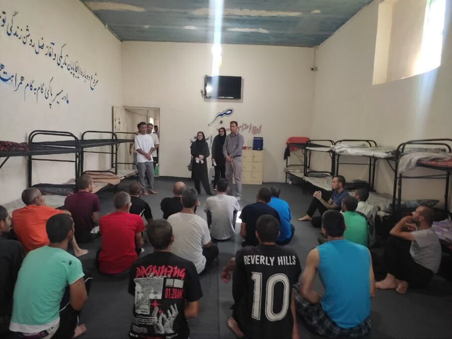 بازدید رئیس بهزیستی شهرستان البرز از مرکز اقامتی بهبود و بازتوانی اعتیاد مرصاد