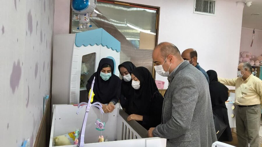 دیدار مدیرکل و معاون سلامت اجتماعی بهزیستی قزوین با فرزندان موسسه خیریه راه فرشتگان آسمانی
