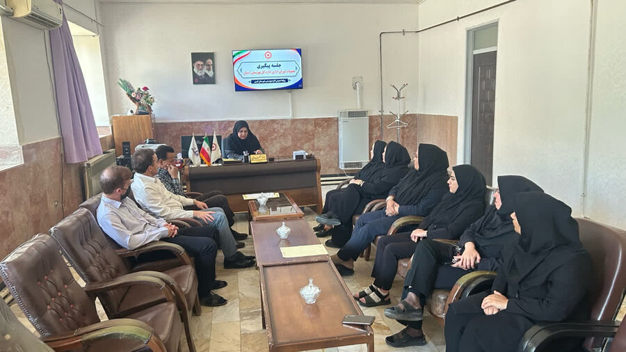  برگزاری جلسه پیگیری مصوبات شورای اداری اداره‌کل بهزیستی استان در شهرستان گرمی