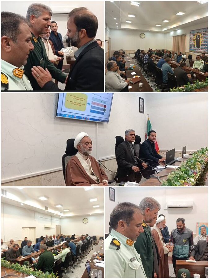 حضور رئیس اداره بهزیستی شهرستان عشق‌آباد در جلسه شورای اداری