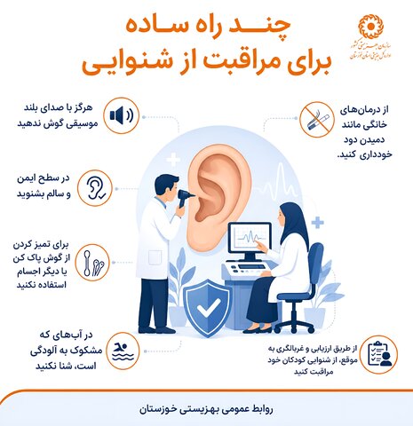 اینفوگرافی|چند راه ساده برای مراقبت از شنوایی