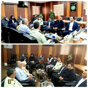 دیدار رئیس و کارکنان بهزیستی خوسف با فرمانده انتظامی شهرستان به مناسبت هفته نیروی انتظامی.
