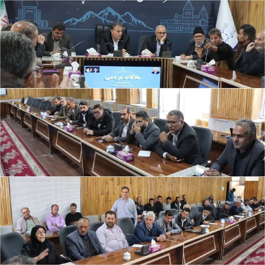 ملاقات مردمی فرماندار شهرستان چالدران با حضور مسئولین دستگاه‌های اجرایی