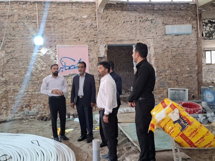 بازدید مدیرکل بهزیستی استان کرمان از روند بازسازی مجموعه توانبخشی ابوالفضل سیرجان