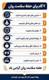 اینفوگرافیک|۷ گام برای حفظ سلامت روان