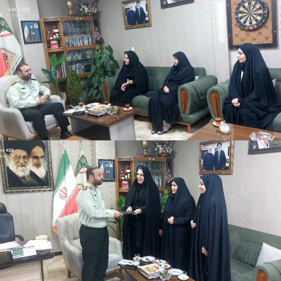 رودبار /دیدار مسئولان بهزیستی با سبزپوشان امنیت در هفته نیروی انتظامی